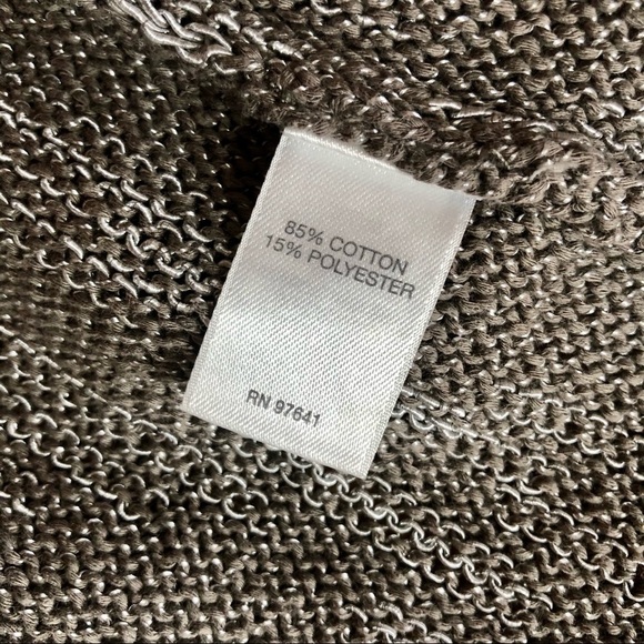 Pure Jill open front space dye sweater taupe Large - Picture 8 of 9